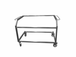 Wózek na jedną trumnę z materiału stal gat. 1.4301
